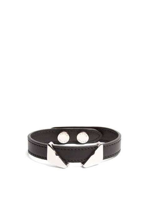 fendi leather strap bracelet|Bracelets .